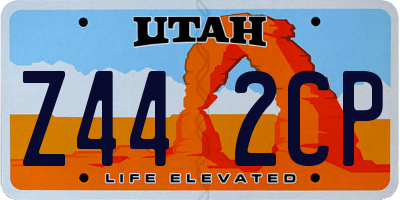 UT license plate Z442CP