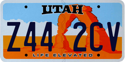 UT license plate Z442CV