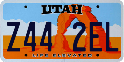 UT license plate Z442EL