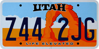 UT license plate Z442JG
