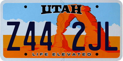 UT license plate Z442JL