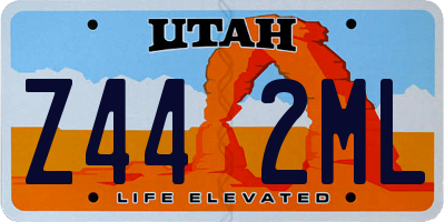 UT license plate Z442ML
