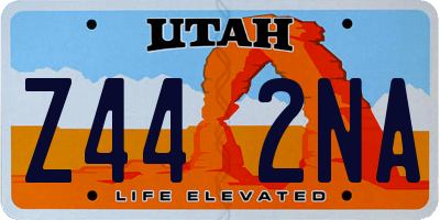 UT license plate Z442NA