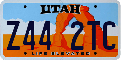 UT license plate Z442TC