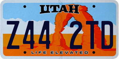 UT license plate Z442TD