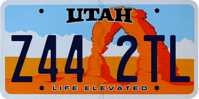 UT license plate Z442TL