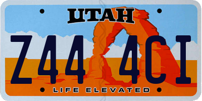 UT license plate Z444CI