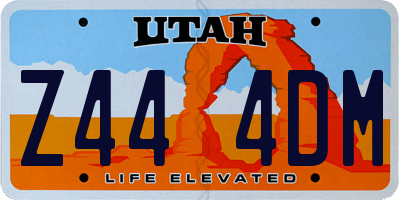 UT license plate Z444DM