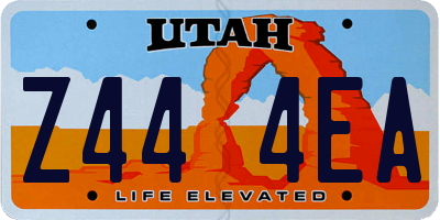 UT license plate Z444EA