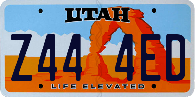 UT license plate Z444ED