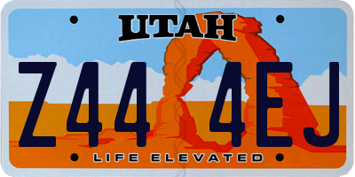 UT license plate Z444EJ