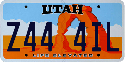 UT license plate Z444IL
