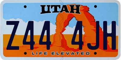UT license plate Z444JH