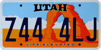 UT license plate Z444LJ
