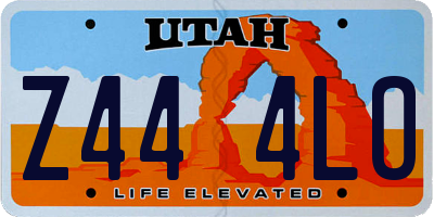 UT license plate Z444LO