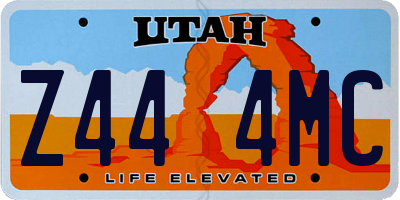 UT license plate Z444MC
