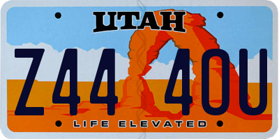 UT license plate Z444OU