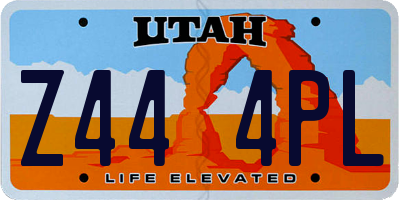 UT license plate Z444PL
