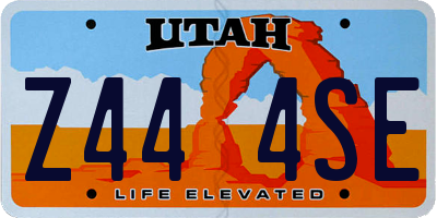 UT license plate Z444SE