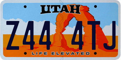 UT license plate Z444TJ