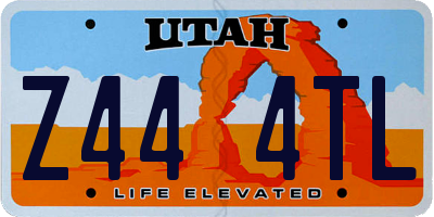 UT license plate Z444TL