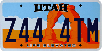 UT license plate Z444TM