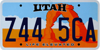 UT license plate Z445CA