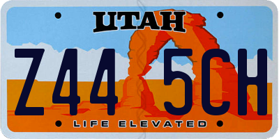 UT license plate Z445CH