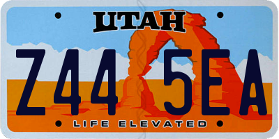 UT license plate Z445EA