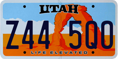 UT license plate Z445QO