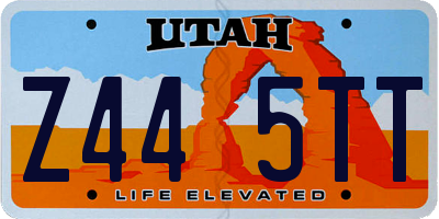 UT license plate Z445TT