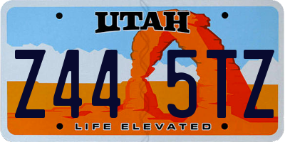 UT license plate Z445TZ