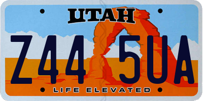 UT license plate Z445UA
