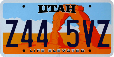 UT license plate Z445VZ