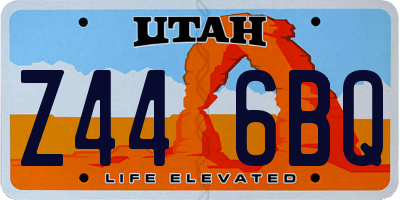 UT license plate Z446BQ