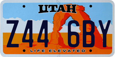 UT license plate Z446BY