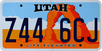 UT license plate Z446CJ
