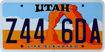 UT license plate Z446DA