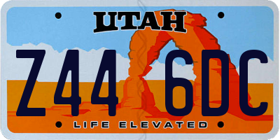 UT license plate Z446DC