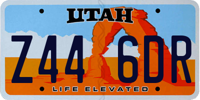 UT license plate Z446DR