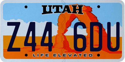 UT license plate Z446DU
