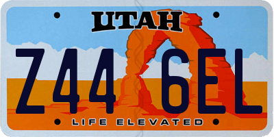 UT license plate Z446EL
