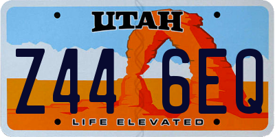 UT license plate Z446EQ