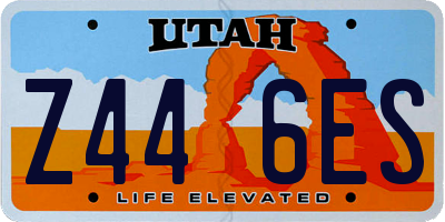 UT license plate Z446ES