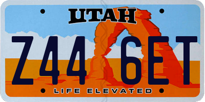 UT license plate Z446ET