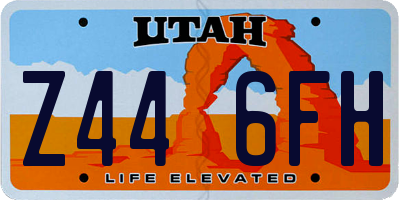 UT license plate Z446FH