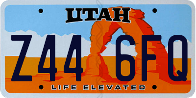 UT license plate Z446FQ