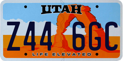 UT license plate Z446GC