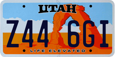 UT license plate Z446GI