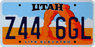 UT license plate Z446GL